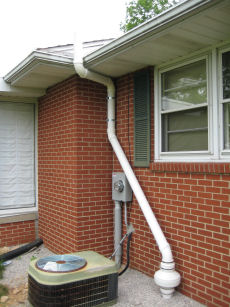 Residential Radon System Outdoors View